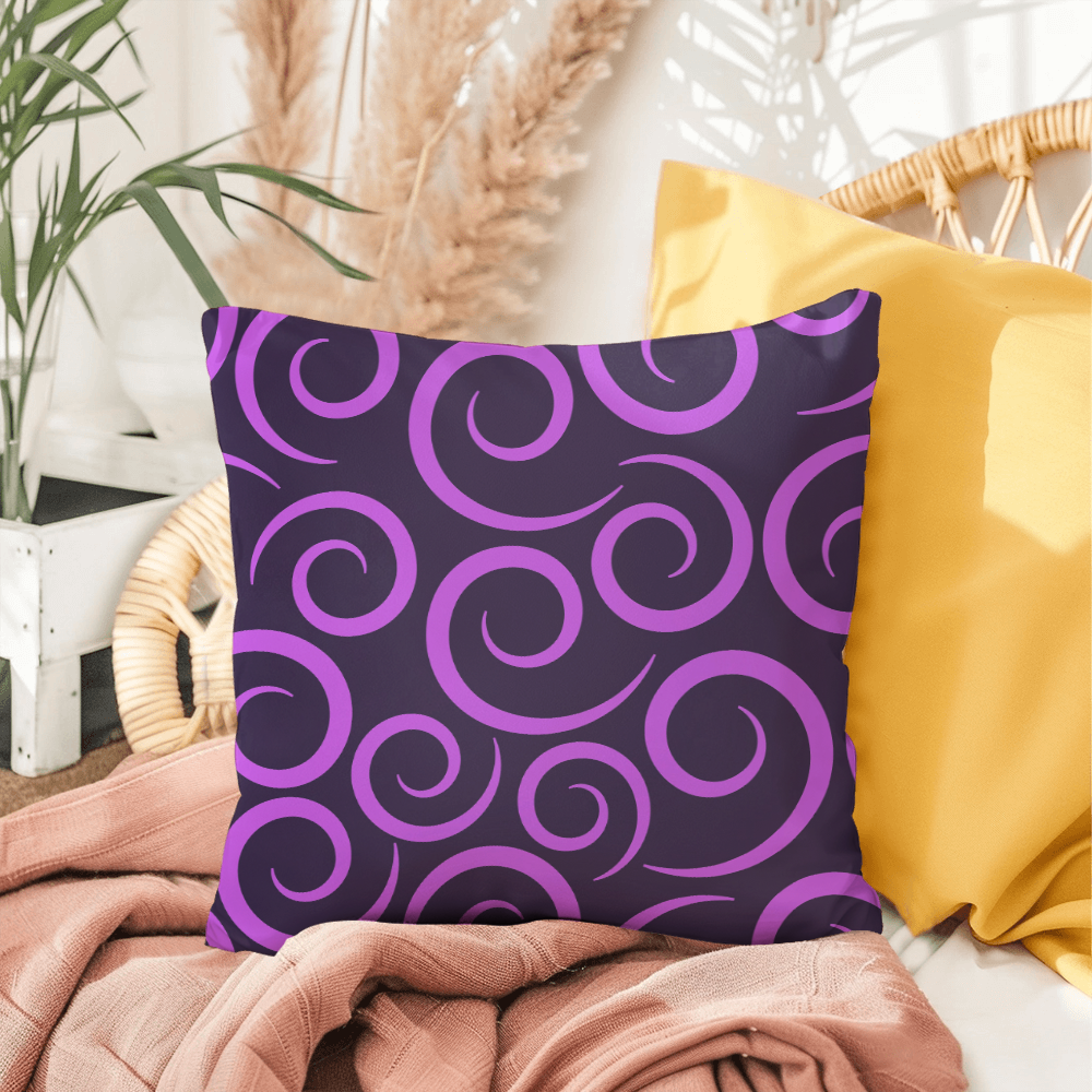 Reversible Swirl Indoor/Outdoor Pillow