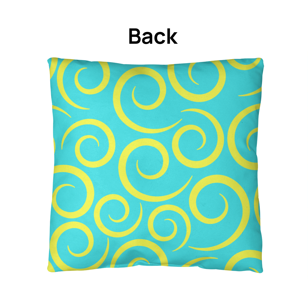 Lime Green Swirl Indoor/Outdoor Pillow