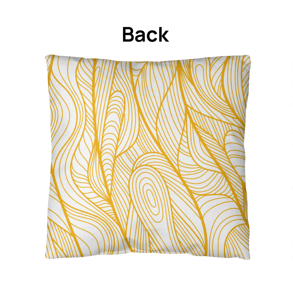Yellow and Black Indoor/Outdoor Pillow