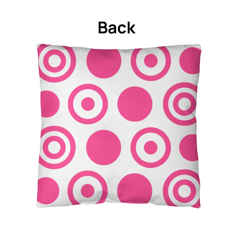 Pink Polka Dot Indoor/Outdoor Pillow