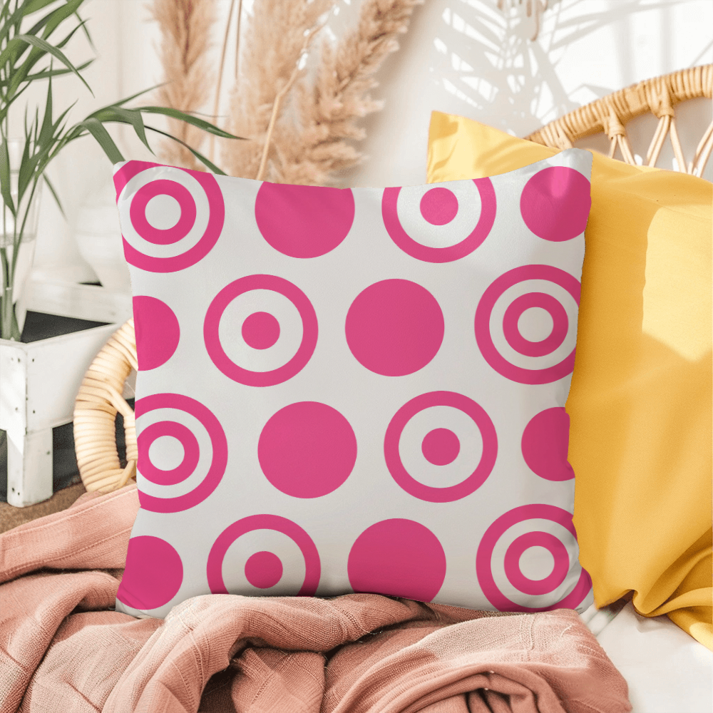 Pink Polka Dot Indoor/Outdoor Pillow