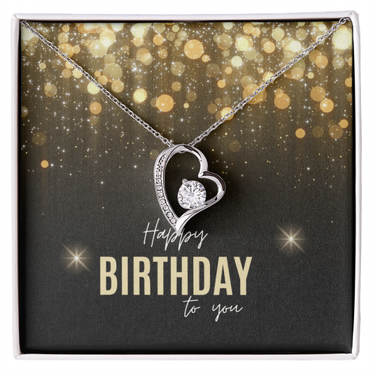 "Lovara" Forever Love Necklace w/ Birthday Message