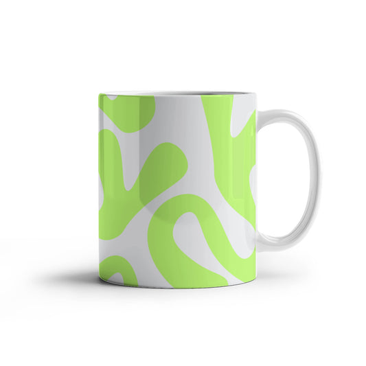 Swirly Lime Green Mug