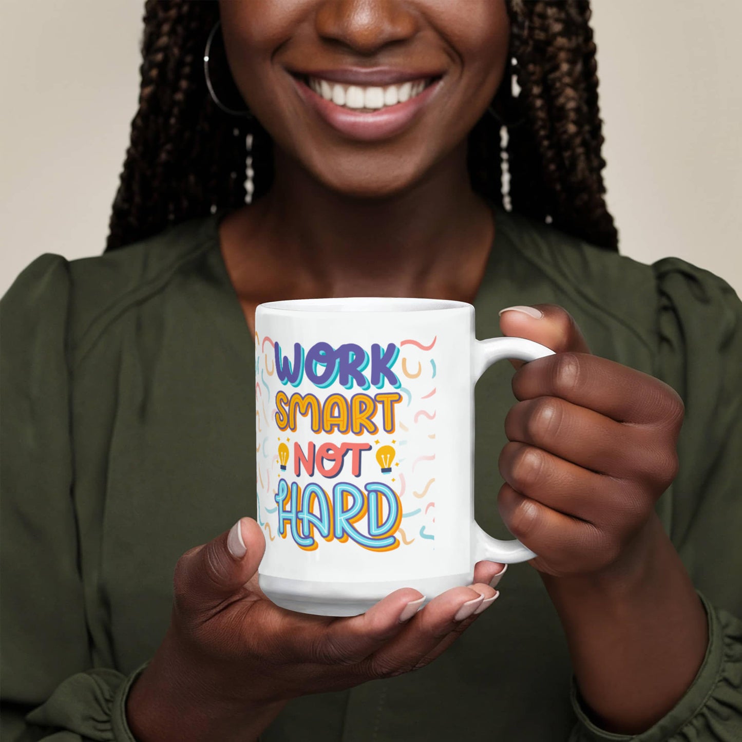 "Work Smart. Not Hard" Mug